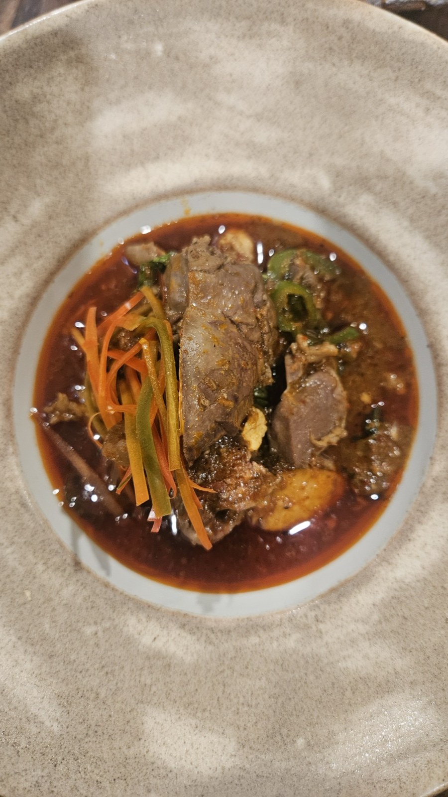 Slow-cooked beef curry, from the Thai curry day with Hanuman Aspler