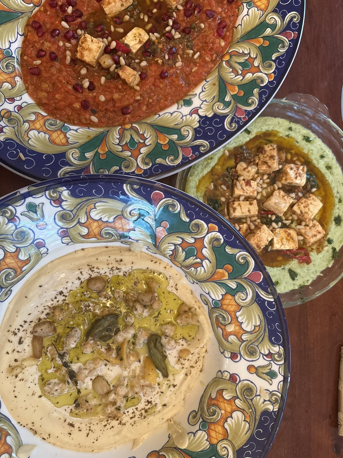 A family-style spread by Chef Elliot Fabri