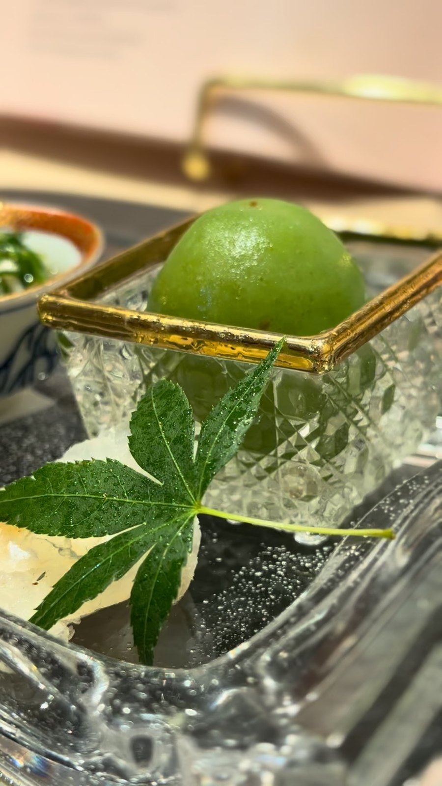 Plum on ice, a second angle