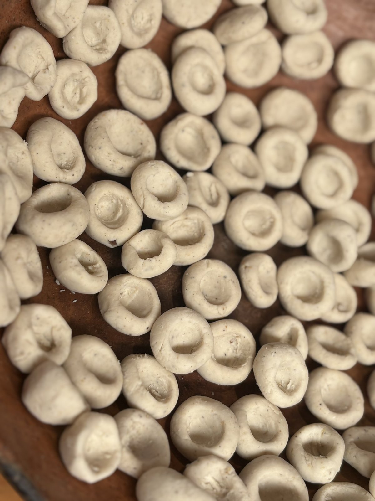 Nixtamal dough balls