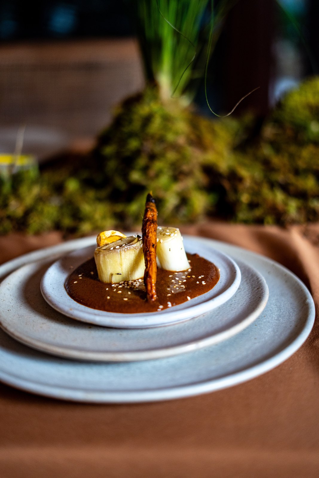 Mole with plantain