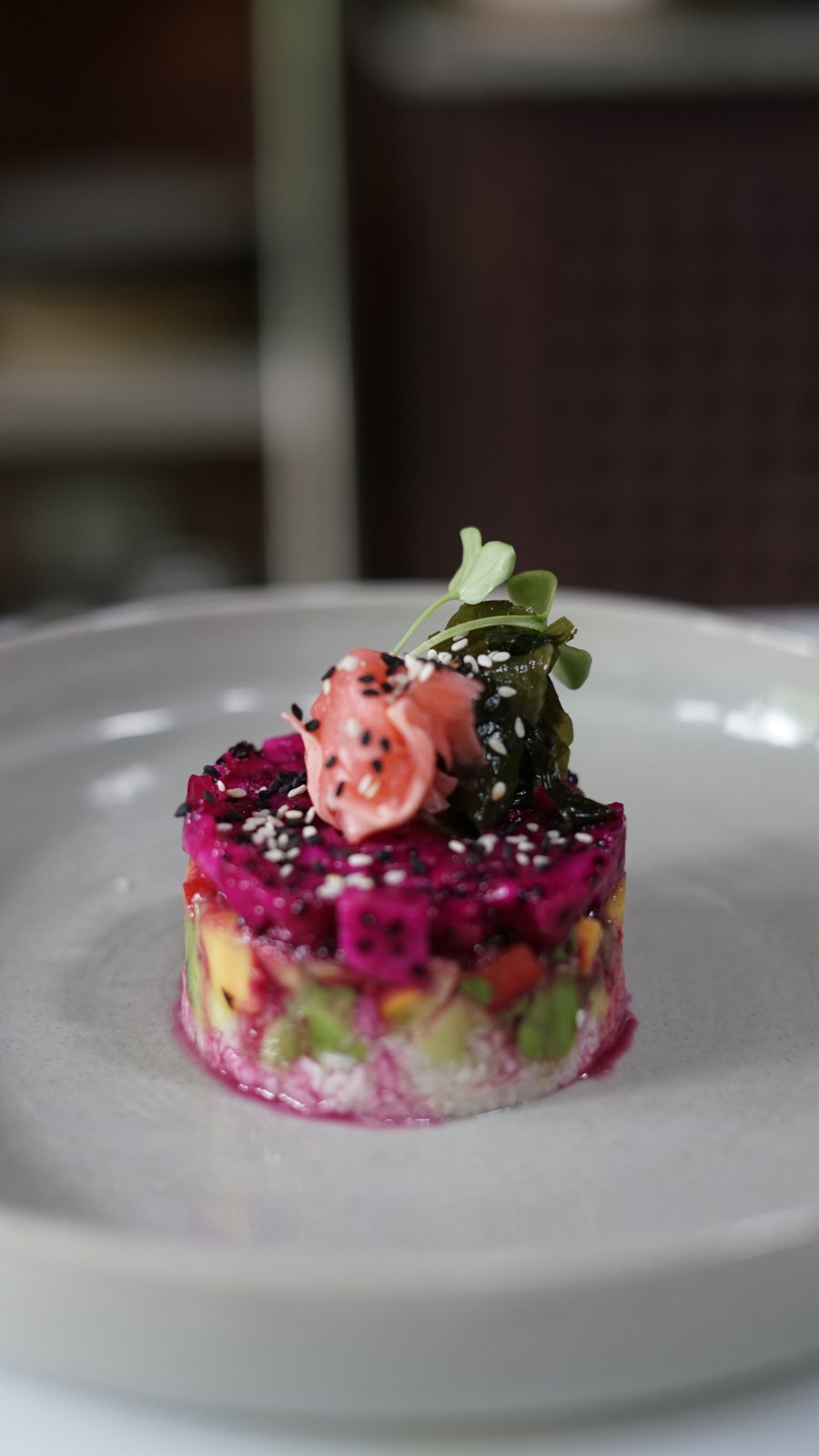 The beet tartare tower